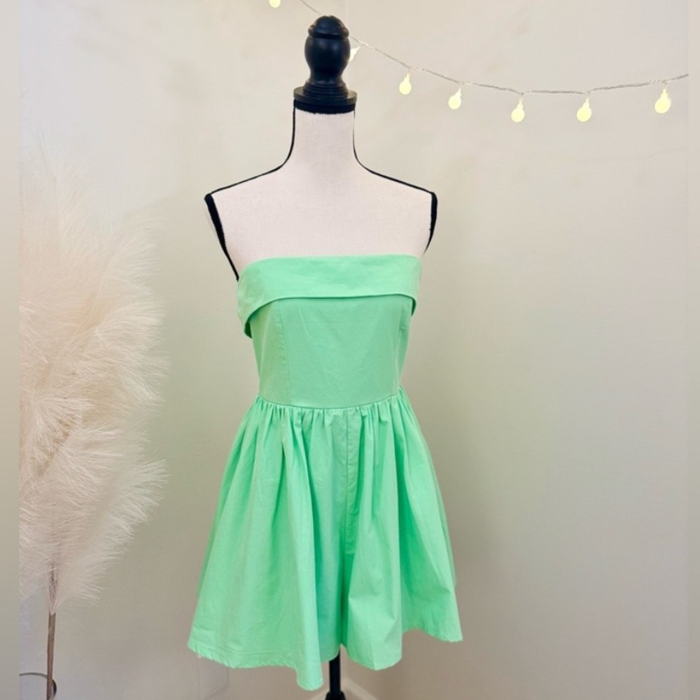 🌾 Mint Green Strapless Romper‎
